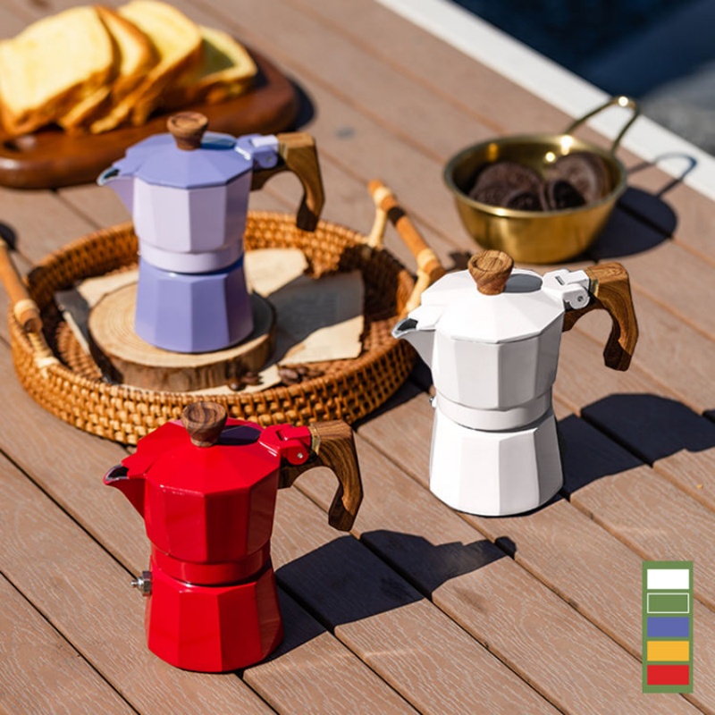Pour Pot Aluminum - Cafetera Moka de una taza, cafetera