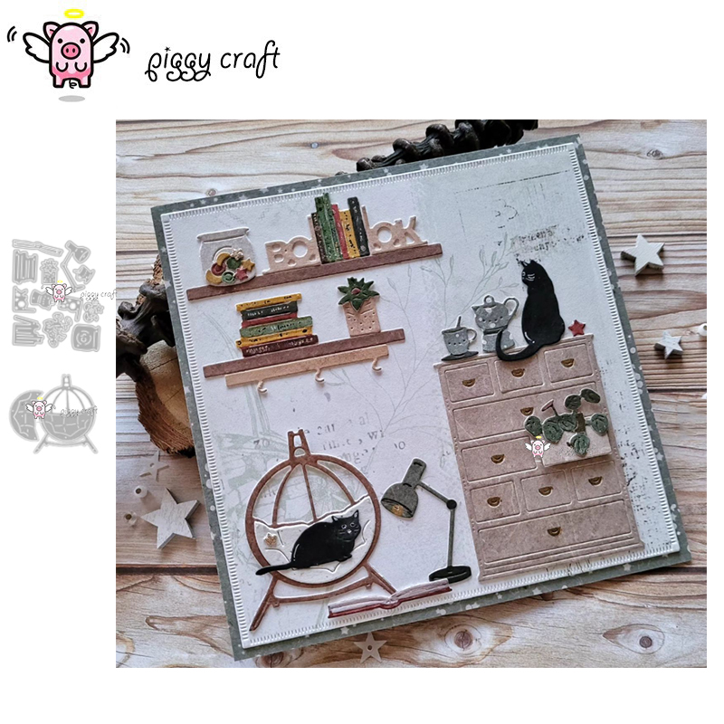 Kraft Box Candle - Troqueles de corte de metal Piggy