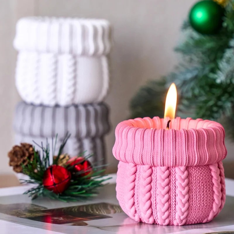 Candle Making Yarn - Molde de silicona para tarro de