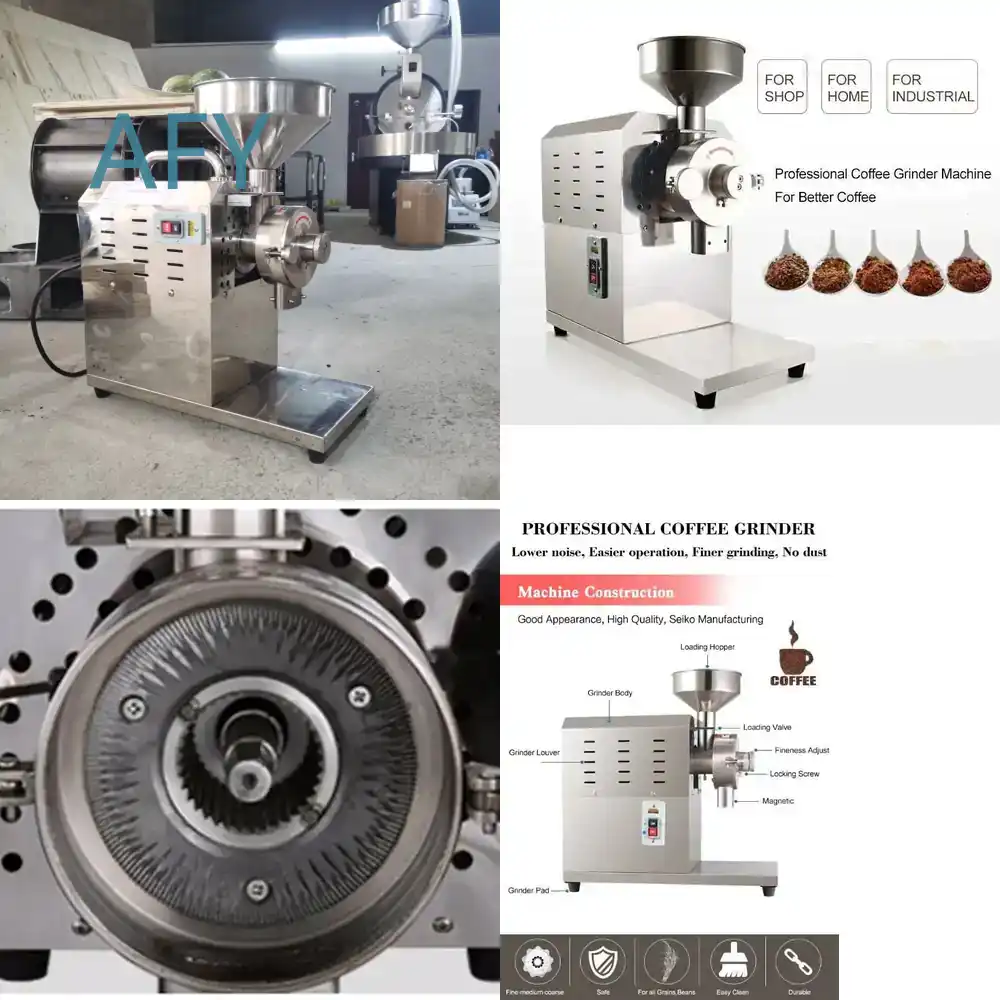 Pour Pot Aluminum - Molinillo de Café Eléctrico para Espresso,