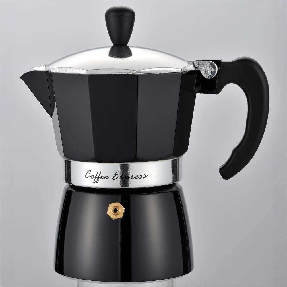 Pour Pot Aluminum - Olla Moka para uso doméstico, juego