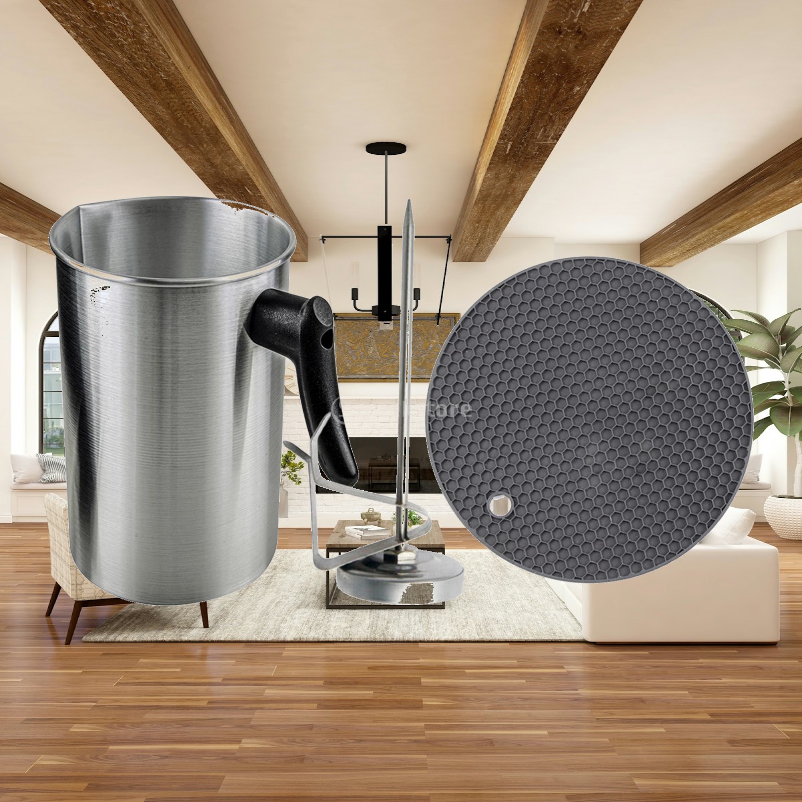 Pour Pot Aluminum - Juego de Recipientes para Verter Cera