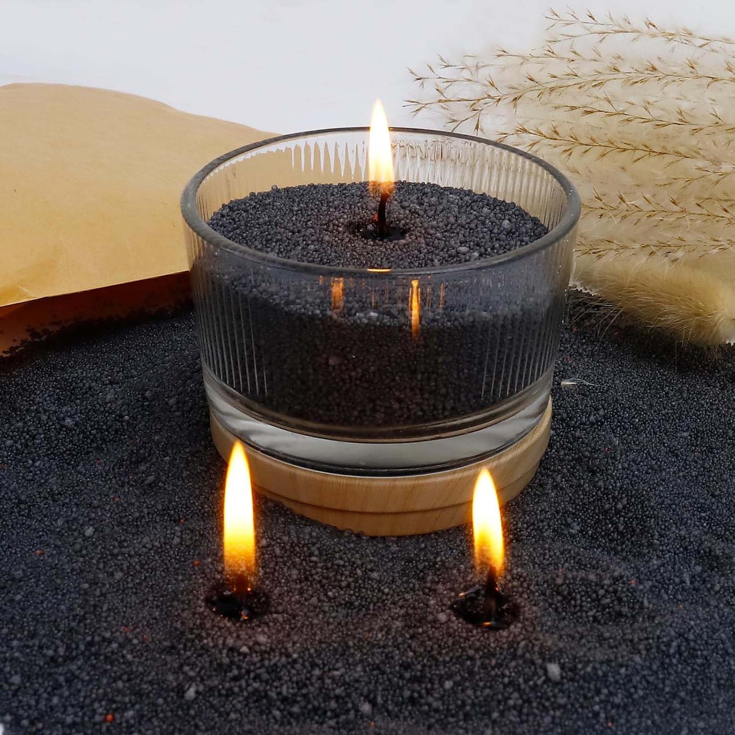 Candle Making Experience - Arena Negra para Velas con Mecha,