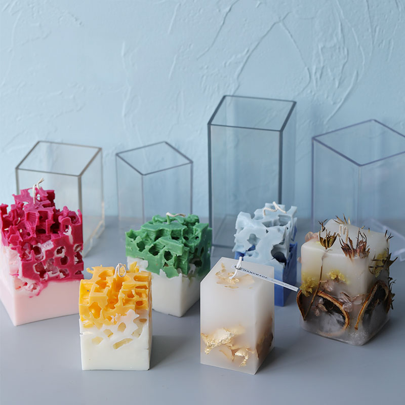 Candle Making At Home - Molde de vela de columna rectangular