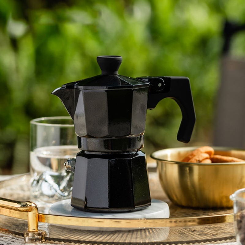 Cafetera Moka de una taza, caf - Pour Pot Aluminum reseña y precio