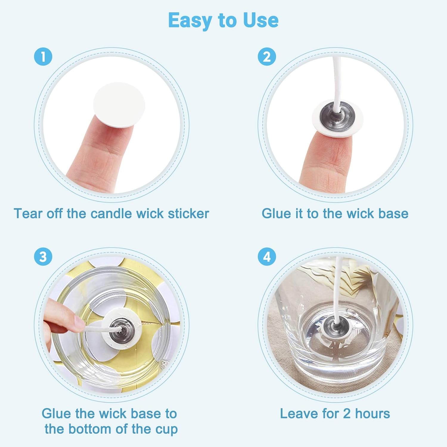 400 uds/100 Uds pegatinas de m - Candle Making At Home reseña y precio