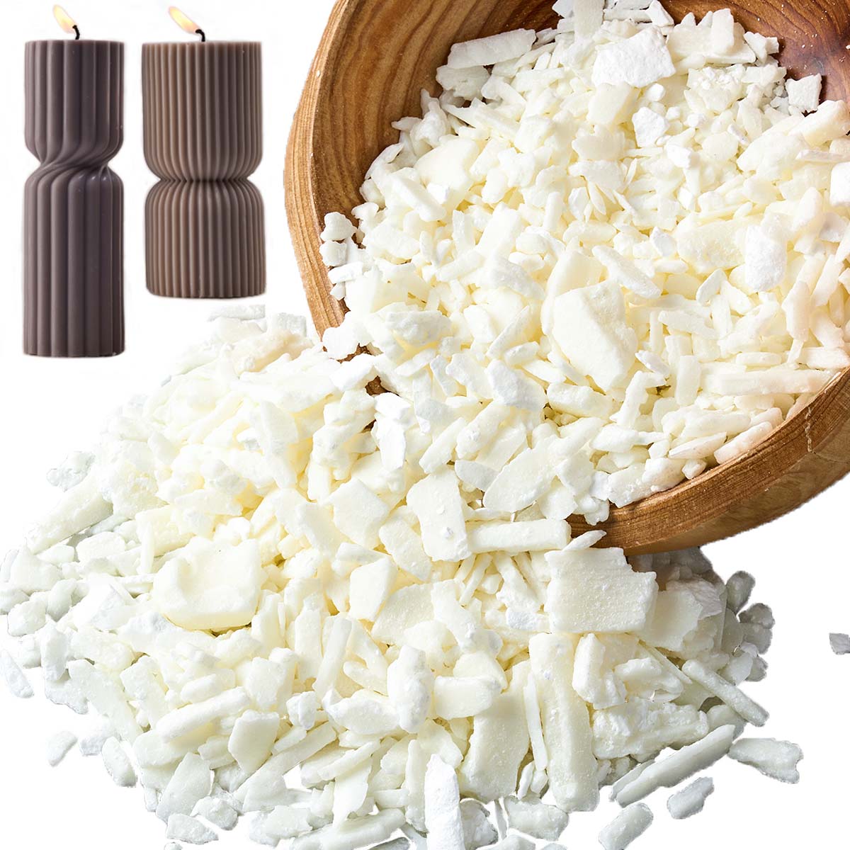 Cera de soja blanca pura de 1  - Candle Making At Home reseña y precio