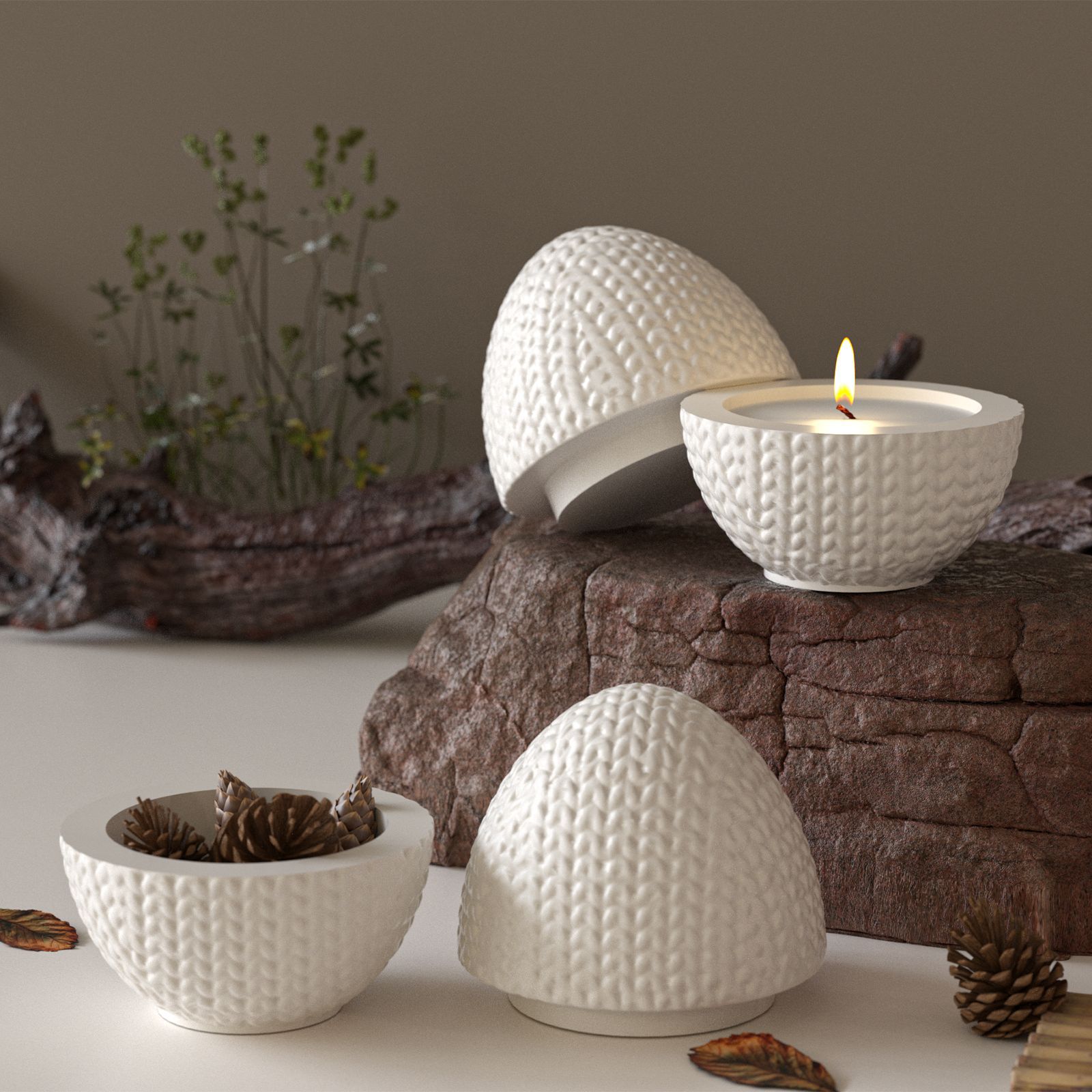 DIY hilo de tejer huevo molde  - Candle Making Yarn reseña y precio