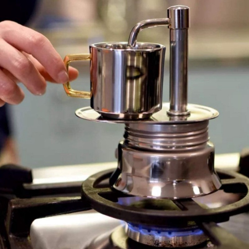 Cafetera Mocha de un solo pico - Pour Pot Aluminum reseña y precio